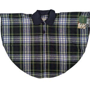 New-with-Tag Vintage O'NEIL of DUBLIN CHILD'S CAPE Irish Wool Blend Tartan Plaid